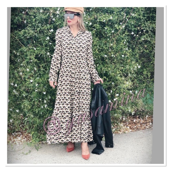 Zara printed dress bloggers favorite - Picture 5 of 8